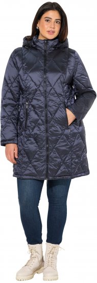 Ulla Popken HYPRAR Diamond Quilted Jacket Night Blue - Chaquetas - 