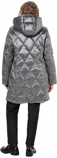 Ulla Popken HYPRAR Diamond Quilted Jacket Silver - Chaquetas - 