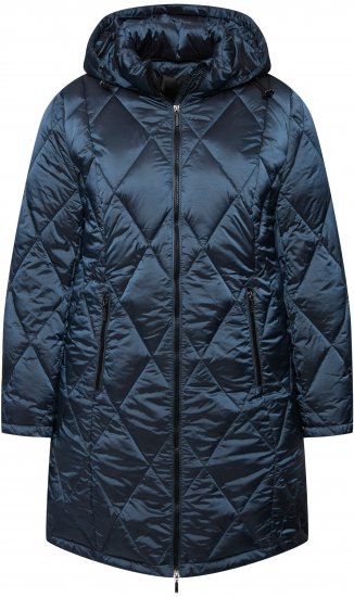 Ulla Popken HYPRAR Diamond Quilted Jacket Teal - Chaquetas - 