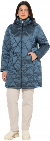 Ulla Popken HYPRAR Diamond Quilted Jacket Teal - Chaquetas - 