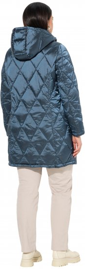 Ulla Popken HYPRAR Diamond Quilted Jacket Teal - Chaquetas - 