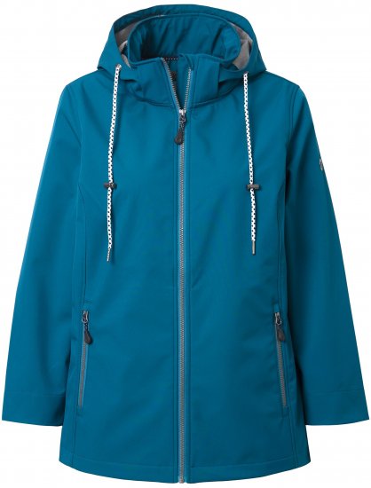 Ulla Popken HYPRAR Triple Function Softshell Jacket Teal - Chaquetas - 