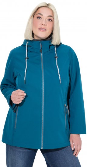 Ulla Popken HYPRAR Triple Function Softshell Jacket Teal - Chaquetas - 