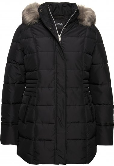 Ulla Popken HYPRAR Quilted Jacket Black - Chaquetas - 
