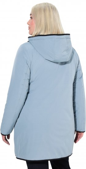 Ulla Popken HYPRAR Reversible Quilted Jacket Grey Blue - Chaquetas - 