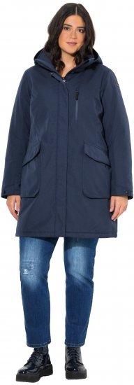 Ulla Popken HYPRAR Drawstring Waist Parka Navy - Chaquetas - 