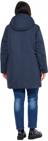 Ulla Popken HYPRAR Drawstring Waist Parka Navy - Chaquetas - 