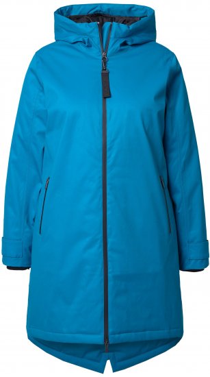Ulla Popken HYPRAR Triple-Function Longline Jacket Turquoise - Chaquetas - 