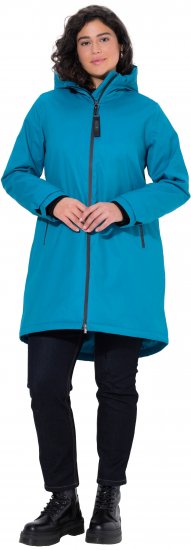 Ulla Popken HYPRAR Triple-Function Longline Jacket Turquoise - Chaquetas - 