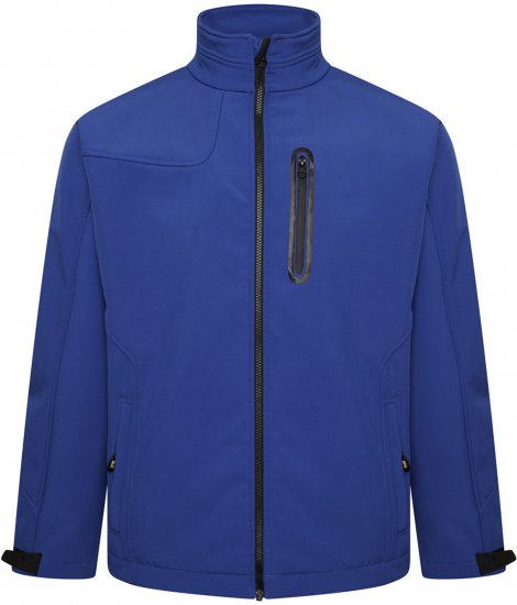 Kam Jeans KV132 Softshell Panelled Jacket Royal Blue - Chaquetas - Chaquetas Tallas Grandes 2XL-8XL