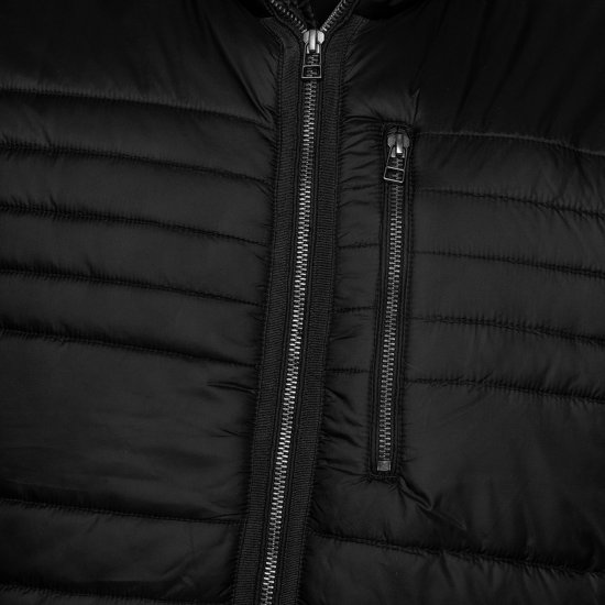 Kam Jeans KV142 Smart Lightweight Puffer Jacket Black - Chaquetas - Chaquetas Tallas Grandes 2XL-8XL