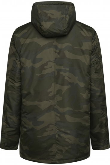 Kam Jeans KV143 Camo Print Hooded Coat Khaki - Chaquetas - Chaquetas Tallas Grandes 2XL-8XL