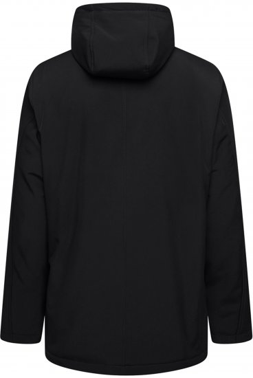 Kam Jeans KV144 Long Quilted Softshell Parka Black - Chaquetas - Chaquetas Tallas Grandes 2XL-8XL