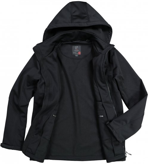 JP1880 Jacket Fleece Lined Softshell Black - Chaquetas - Chaquetas Tallas Grandes 2XL-8XL