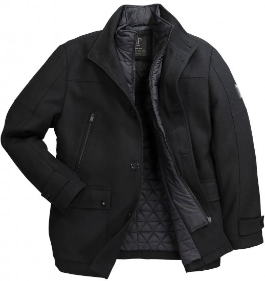 JP1880 Jacket Water-repellent Warm Black - Chaquetas - Chaquetas Tallas Grandes 2XL-8XL