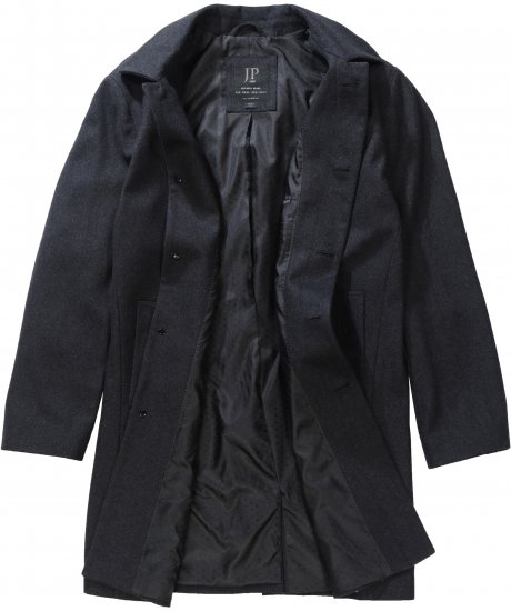 JP1880 Coat Wool Blend Water Repellent Dark Grey - Chaquetas - Chaquetas Tallas Grandes 2XL-8XL