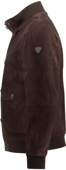 JP1880 Leather Jacket Goat Suede Espresso Brown - Chaquetas - Chaquetas Tallas Grandes 2XL-8XL