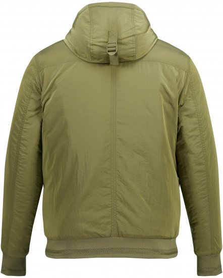 STHUGE Bomber Jacket With Hood Green - Chaquetas - Chaquetas Tallas Grandes 2XL-8XL