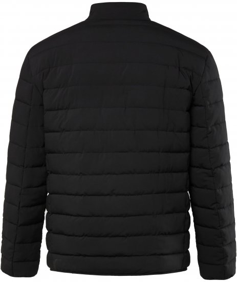 JP1880 Jacket Quilted Stand-up Collar Black - Chaquetas - Chaquetas Tallas Grandes 2XL-8XL
