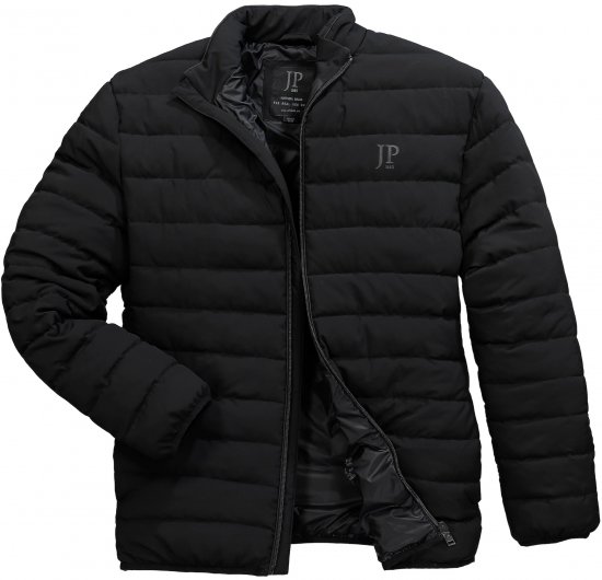 JP1880 Jacket Quilted Stand-up Collar Black - Chaquetas - Chaquetas Tallas Grandes 2XL-8XL