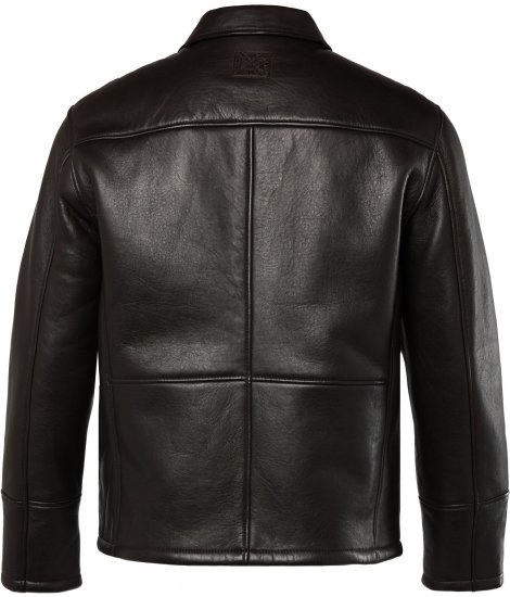 JP1880 Leather Jacket Soft Lamb Nappa Dark Brown - Chaquetas - Chaquetas Tallas Grandes 2XL-8XL