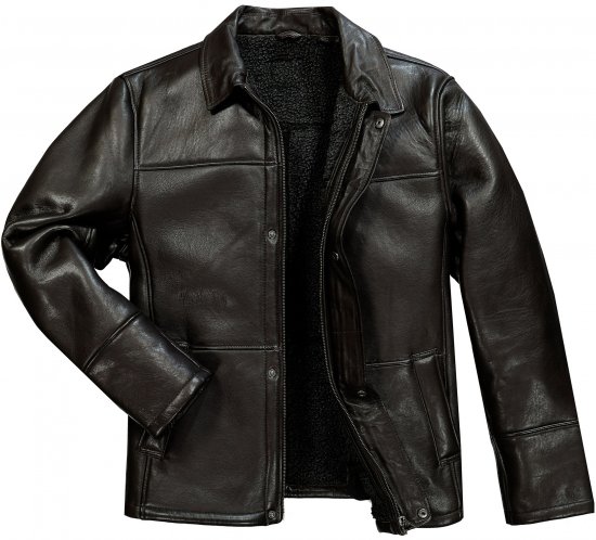 JP1880 Leather Jacket Soft Lamb Nappa Dark Brown - Chaquetas - Chaquetas Tallas Grandes 2XL-8XL
