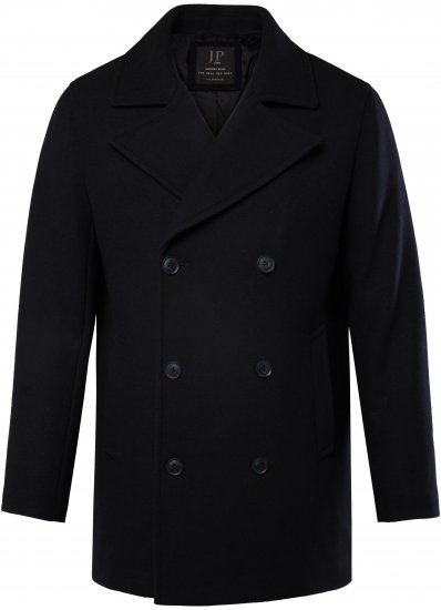 JP1880 Caban Short Double-breasted Overcoat Navy - Chaquetas - Chaquetas Tallas Grandes 2XL-8XL