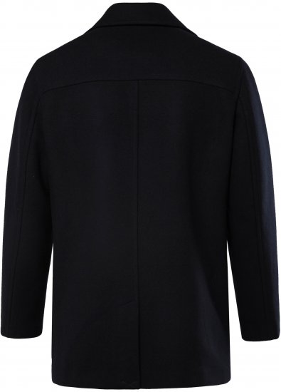 JP1880 Caban Short Double-breasted Overcoat Navy - Chaquetas - Chaquetas Tallas Grandes 2XL-8XL