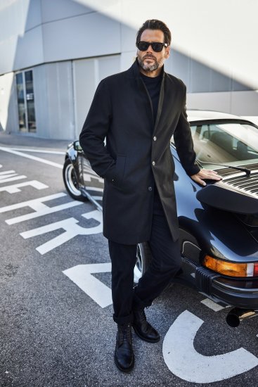 JP1880 Coat Classic Wool Blend Black - Chaquetas - Chaquetas Tallas Grandes 2XL-8XL
