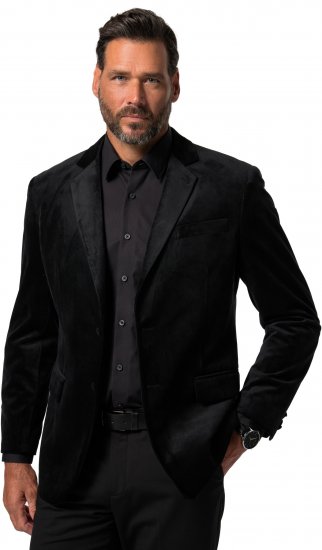 JP1880 Jacket Velvet Business Smoking Black - Trajes - Trajes 2XL-8XL