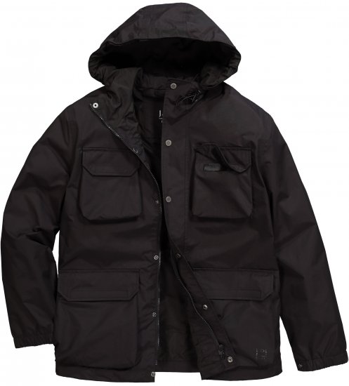Jay-Pi Jacket Technical Weatherproof Stomach Fit Black - Chaquetas - Chaquetas Tallas Grandes 2XL-8XL