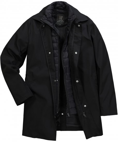 JP1880 Business Coat Zip-out Panel Black - Chaquetas - Chaquetas Tallas Grandes 2XL-8XL