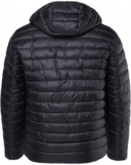 JAY-PI Lightly Quilted Jacket with a Hoodie Black - Chaquetas - Chaquetas Tallas Grandes 2XL-8XL
