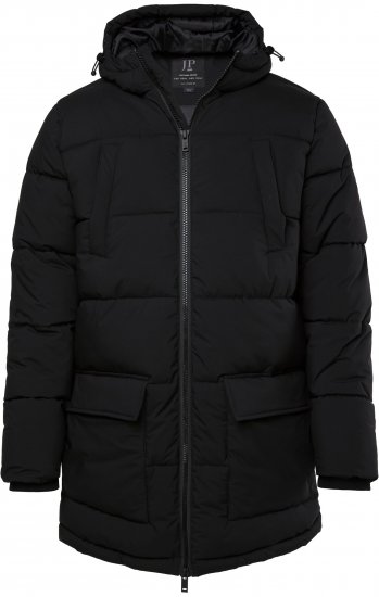 JP1880 Quilted Parka with Multiple Pockets Black - Chaquetas - Chaquetas Tallas Grandes 2XL-8XL