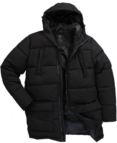 JP1880 Quilted Parka with Multiple Pockets Black - Chaquetas - Chaquetas Tallas Grandes 2XL-8XL