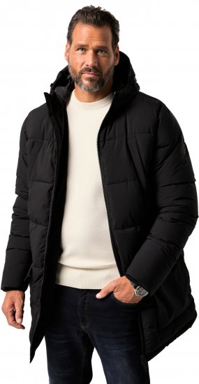 JP1880 Quilted Parka with Multiple Pockets Black - Chaquetas - Chaquetas Tallas Grandes 2XL-8XL
