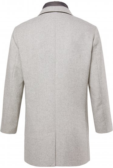 JP1880 Wool Blend Coat with Nylon Insert Grey - Chaquetas - Chaquetas Tallas Grandes 2XL-8XL