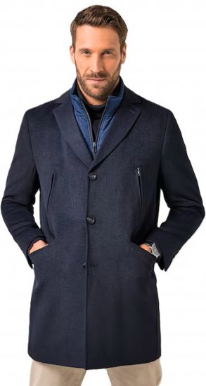 JP1880 Coat Flexnamic With Removable Insert Navy - Chaquetas - Chaquetas Tallas Grandes 2XL-8XL