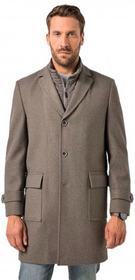 JP1880 Coat Flexnamic Quilted Insert Grey TALL - TALL chaquetas - 
