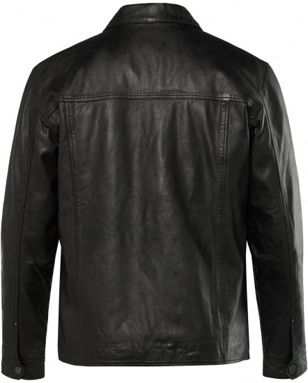 JP1880 Leather Jacket Finest Lamb Nappa Black - Chaquetas - Chaquetas Tallas Grandes 2XL-8XL