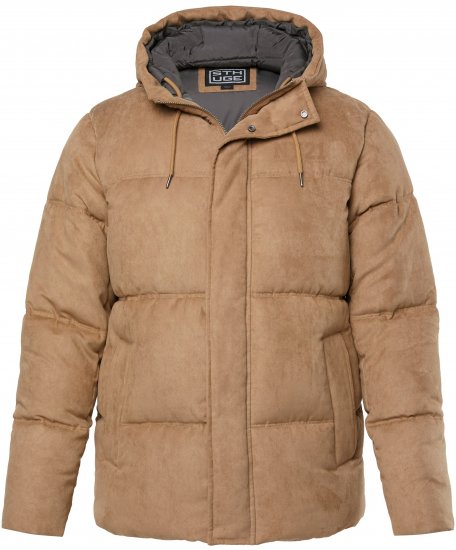 STHUGE Jacket Puffer With Warm Quilting Beige - Chaquetas - Chaquetas Tallas Grandes 2XL-8XL