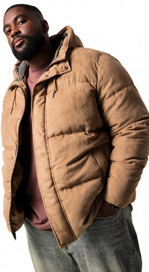 STHUGE Jacket Puffer With Warm Quilting Beige - Chaquetas - Chaquetas Tallas Grandes 2XL-8XL