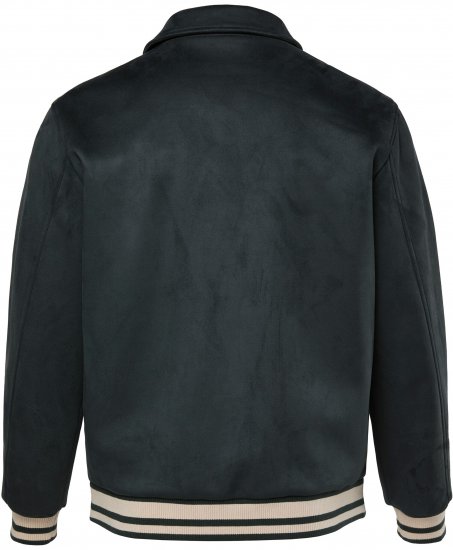 JP1880 Blouson Velour with Chest Embroidery Dark Green - Chaquetas - Chaquetas Tallas Grandes 2XL-8XL