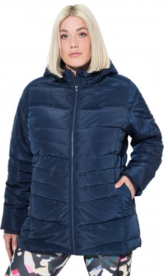 Ulla Popken Quilted Water Repellent Jacket Navy Blue - Chaquetas & abrigos - 