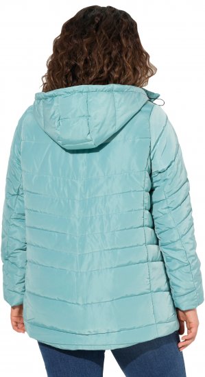 Ulla Popken Quilted Water Repellent Jacket Soft Turquoise - Chaquetas - 