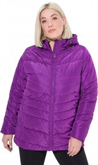 Ulla Popken Quilted Water Repellent Jacket Dark Purple - Chaquetas - 