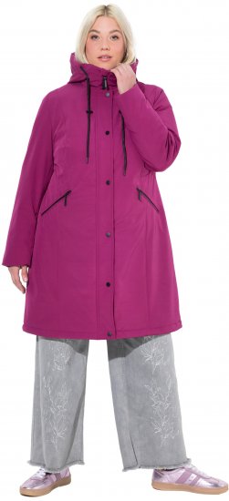 Ulla Popken HYPRAR Triple Function Weather Proof Jacket Berry - Chaquetas - 