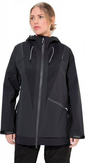 Ulla Popken Functional Reflective Waterproof Jacket Black - Chaquetas - 