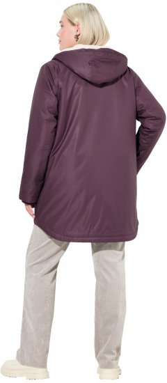 Ulla Popken HYPRAR Fleece Lined Jacket Dark Ruby - Chaquetas - 