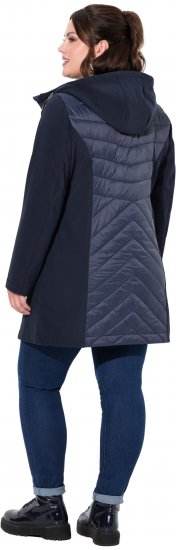 Ulla Popken HYPRAR Softshell Long Cut Jacket Navy - Chaquetas - 